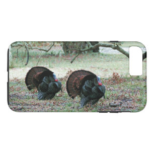 Thanksgiving Day Wild Turkeys in an Open Field iPhone 8 Plus/7 Plus Case