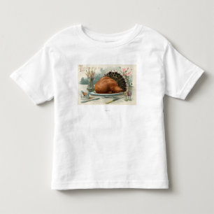 Thanksgiving DayA Dressed Turkey for Dinner Toddler T-shirt