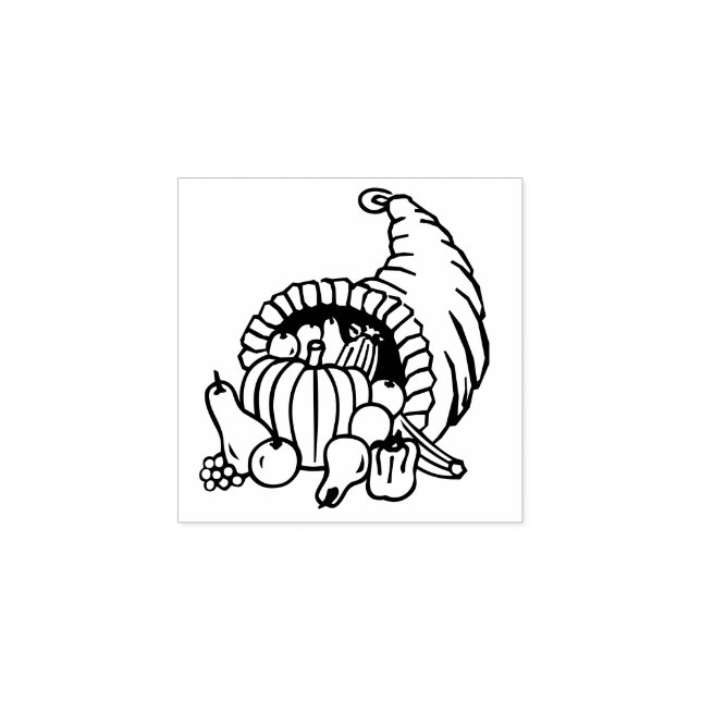 Thanksgiving Decor Custom Rubber Stamp (Imprint)