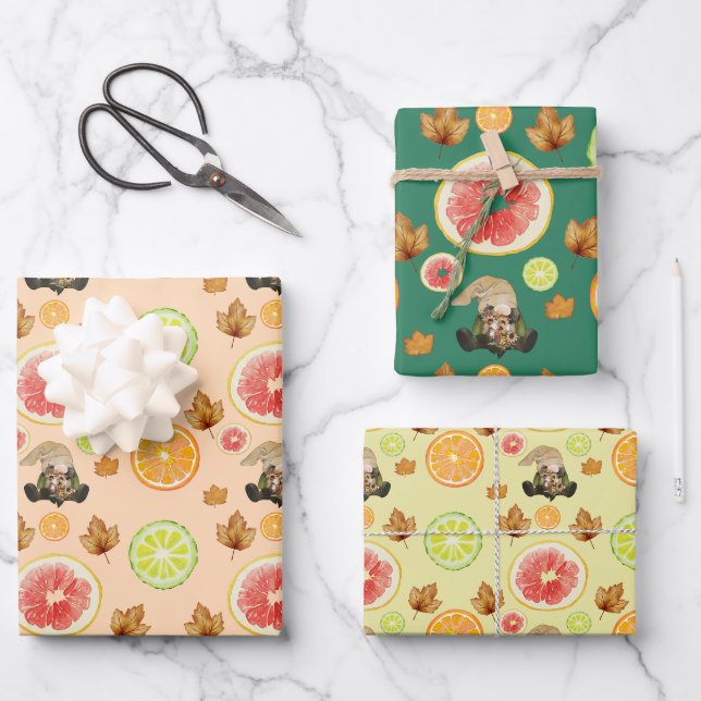 Thanksgiving Decor Fall Farmhouse  Wrapping Paper Sheet (Front)