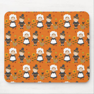 Thanksgiving Decoration Autumn Fall Pattern Mouse Pad
