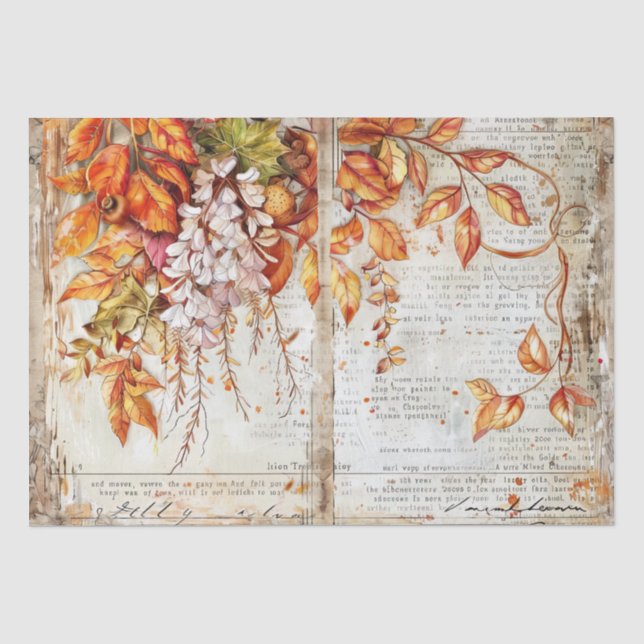 Thanksgiving Decoupage  Tissue Paper (Front)