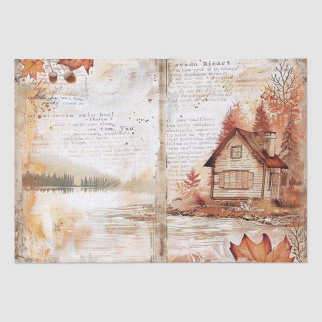 Thanksgiving Decoupage  Tissue Paper (Front)