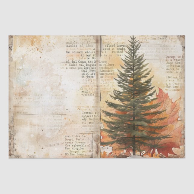 Thanksgiving Decoupage  Tissue Paper (Front)