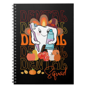 Thanksgiving Dental Squad Festive Dental Team  Notebook