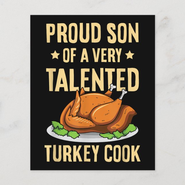 Thanksgiving Design for a Son of a Turkey Cook (Front)