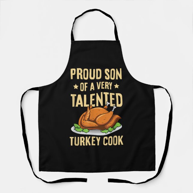 Thanksgiving Design for a Son of a Turkey Cook Apron (Front)
