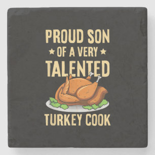 Thanksgiving Design for a Son of a Turkey Cook Stone Coaster