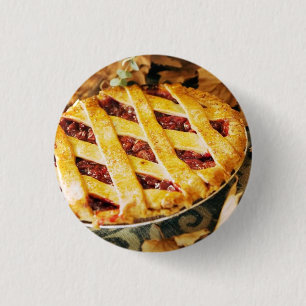 Thanksgiving Dessert 1 Inch Round Button