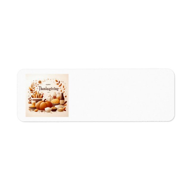 Thanksgiving Dinner Address Labels (Front)