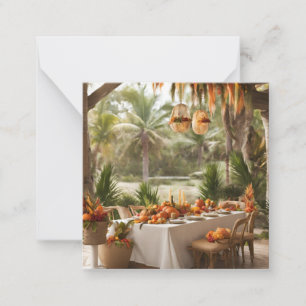 Thanksgiving Dinner in the Tropics Card