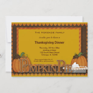 Thanksgiving Dinner Invitation