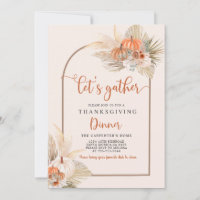 Thanksgiving Dinner Invitation