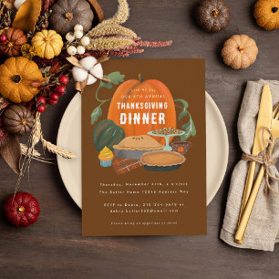 Thanksgiving Dinner Invitation