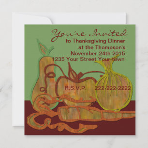 Thanksgiving Dinner Invitation