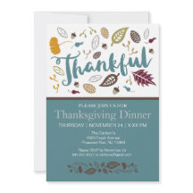 Thanksgiving Dinner Invitation