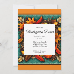 Thanksgiving Dinner Invitation