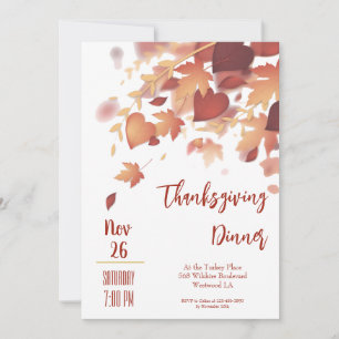 Thanksgiving Dinner Invitation Template