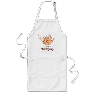 Thanksgiving Dinner Invite Boho Theme Long Apron
