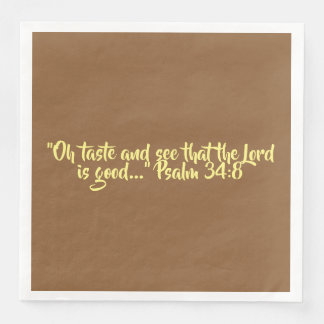 Thanksgiving Dinner Napkin "Taste and See"
