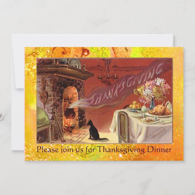 Thanksgiving Dinner Party Invitation (Front)