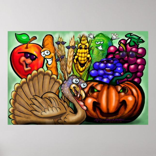 Thanksgiving Dinner Party Poster (Front)