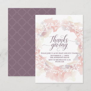 Thanksgiving Dinner Petite Invitation - Customize