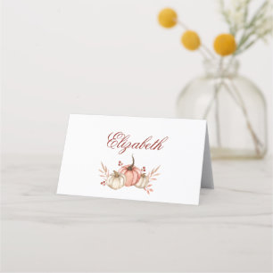 Thanksgiving Dinner Place Card Pumpkin Spice