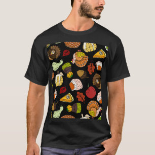 Thanksgiving doodles, festive, hand-drawn set. T-Shirt