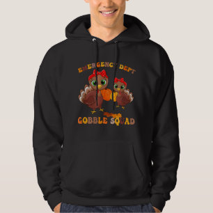 Thanksgiving Emergency Department ER Nurse Gooble  Hoodie