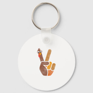 Thanksgiving F-caw-f Turkey Meme Funny Turkey Humo Keychain