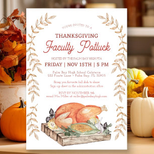 Thanksgiving Faculty Potluck Invite