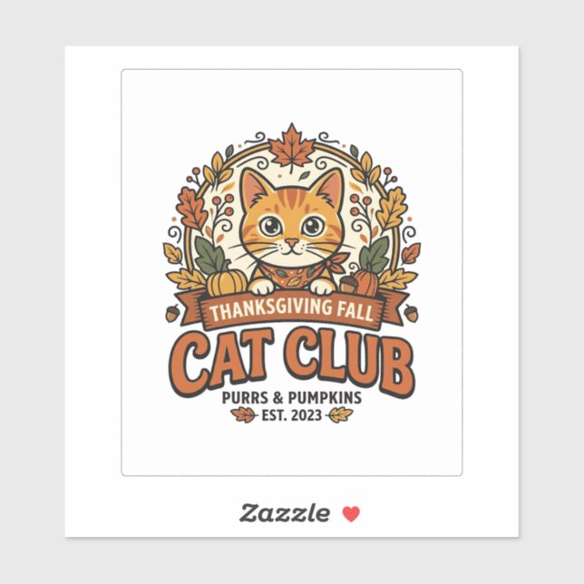 Thanksgiving Fall Cat Cat Lover Gift - Thanksgivin (Sheet)