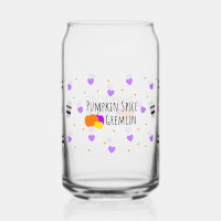 Thanksgiving Fall Pumpkin Spice Can Glass
