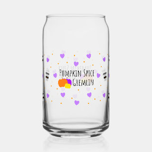 Thanksgiving Fall Pumpkin Spice Can Glass