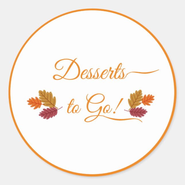 Thanksgiving Fall stickers  (Front)