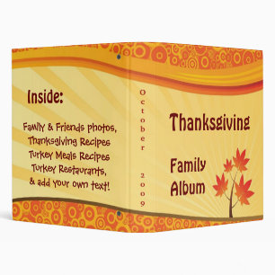 Thanksgiving Family Album Binder