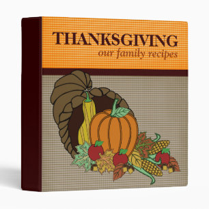 Thanksgiving Family Recipes Binder