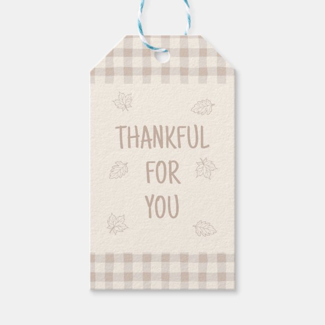 Thanksgiving Favor Gift Tag (Front)