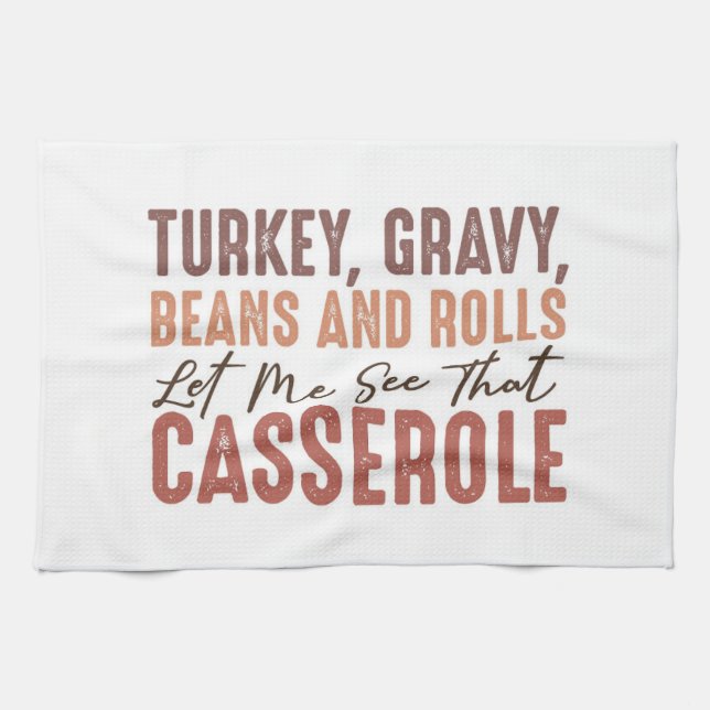 Thanksgiving Feast Kitchen Towel (Horizontal)