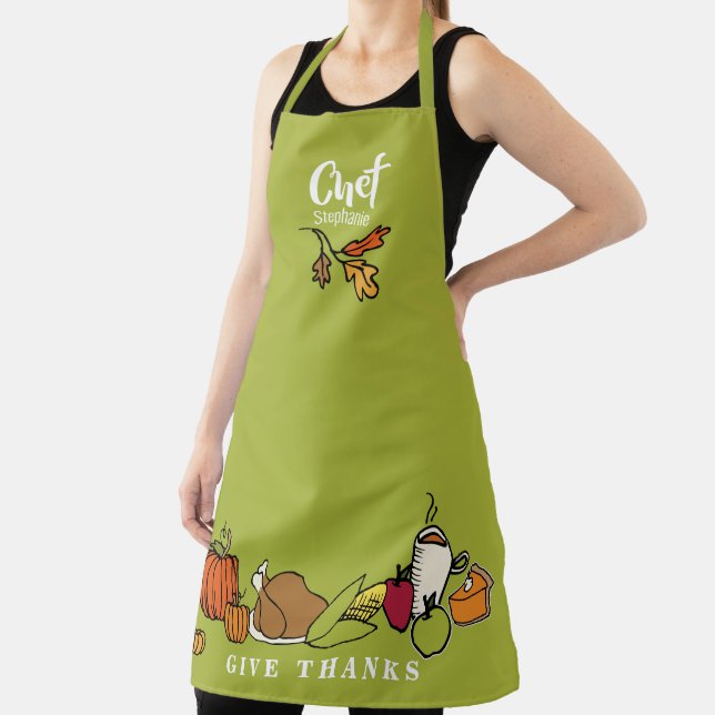 Thanksgiving  Feast | Personalized Holiday Apron (Insitu)