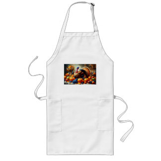 Thanksgiving Feast with Turkey, Long Apron