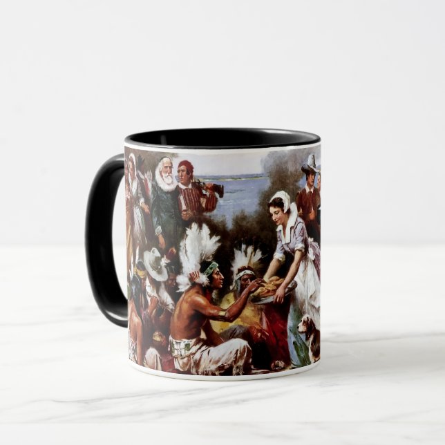 Thanksgiving Fine Art Gift Mugs (Front Left)