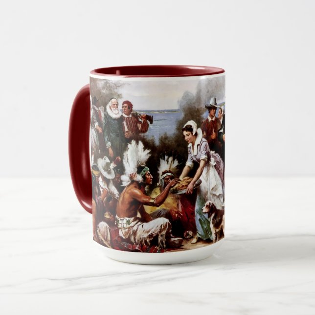 Thanksgiving Fine Art Gift Mugs (Front Left)