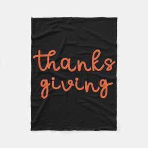 Thanksgiving fleece blanket
