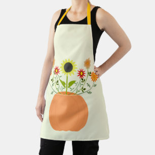 Thanksgiving Flowers in Pumpkin Apron