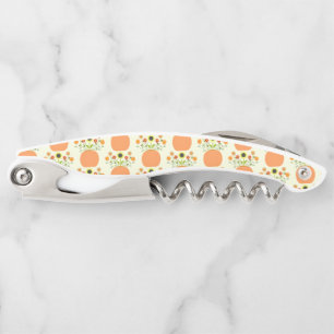 Thanksgiving Flowers in Pumpkin Patterned Corkscrew