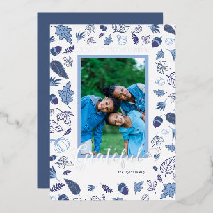 Thanksgiving Foil Holiday Card
