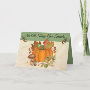 Thanksgiving Folded Greeting Card