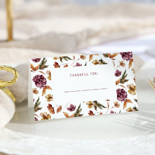 Thanksgiving Folded Place Card